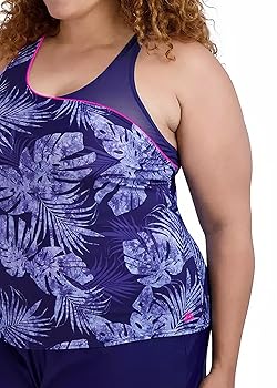 GLOWNY 水着 TANKINI SWIM SET UP Set It and Forget It Tankini - Solid Color Halter Tankini